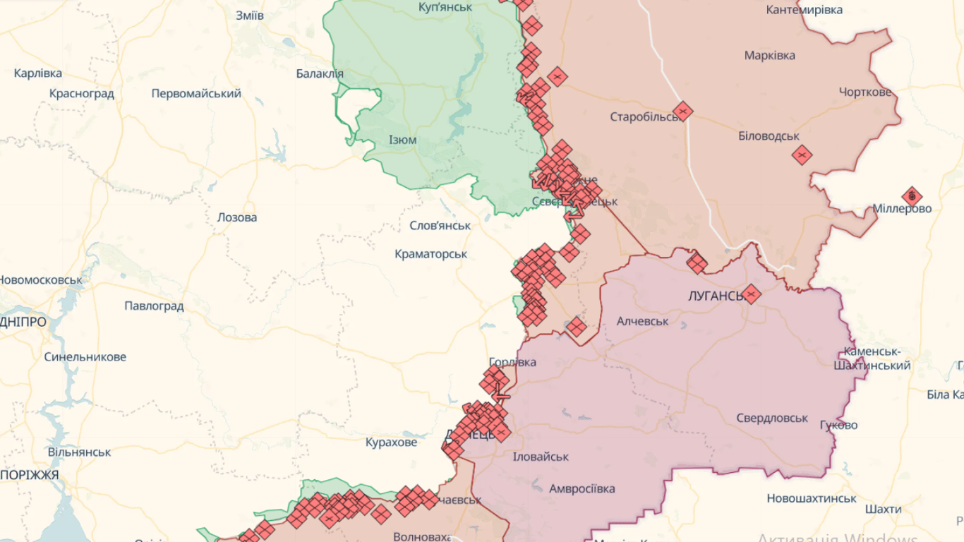 Карта бойових дій в Україні онлайн сьогодні, 02.10.2023: DeepState, Liveuamap, ISW