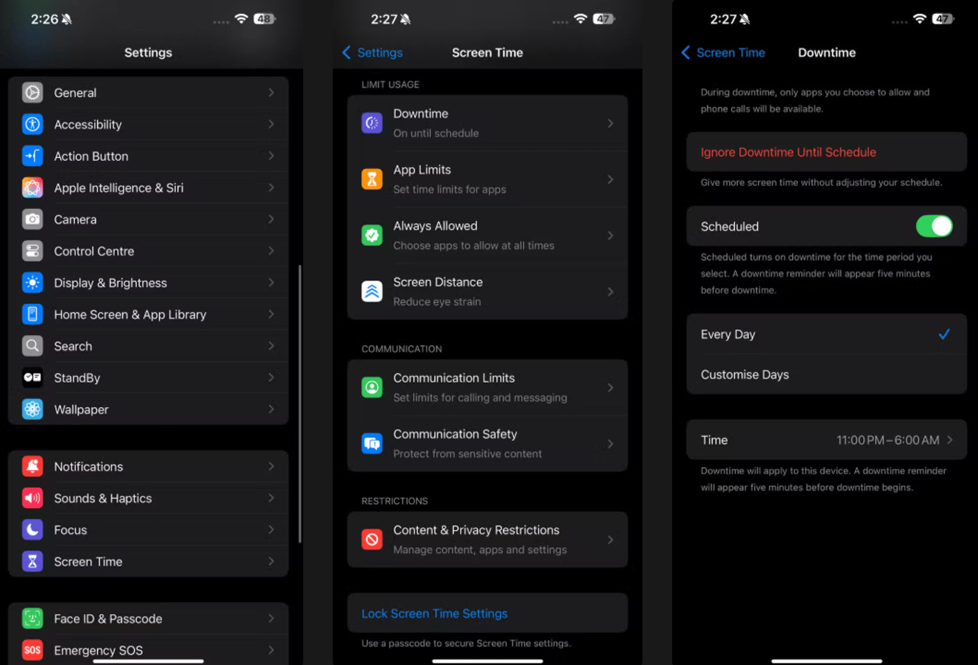 Как активировать функцию "В покое" на iPhone