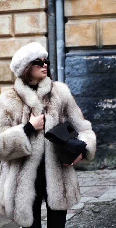 Меховые аксессуары в моде этого сезона