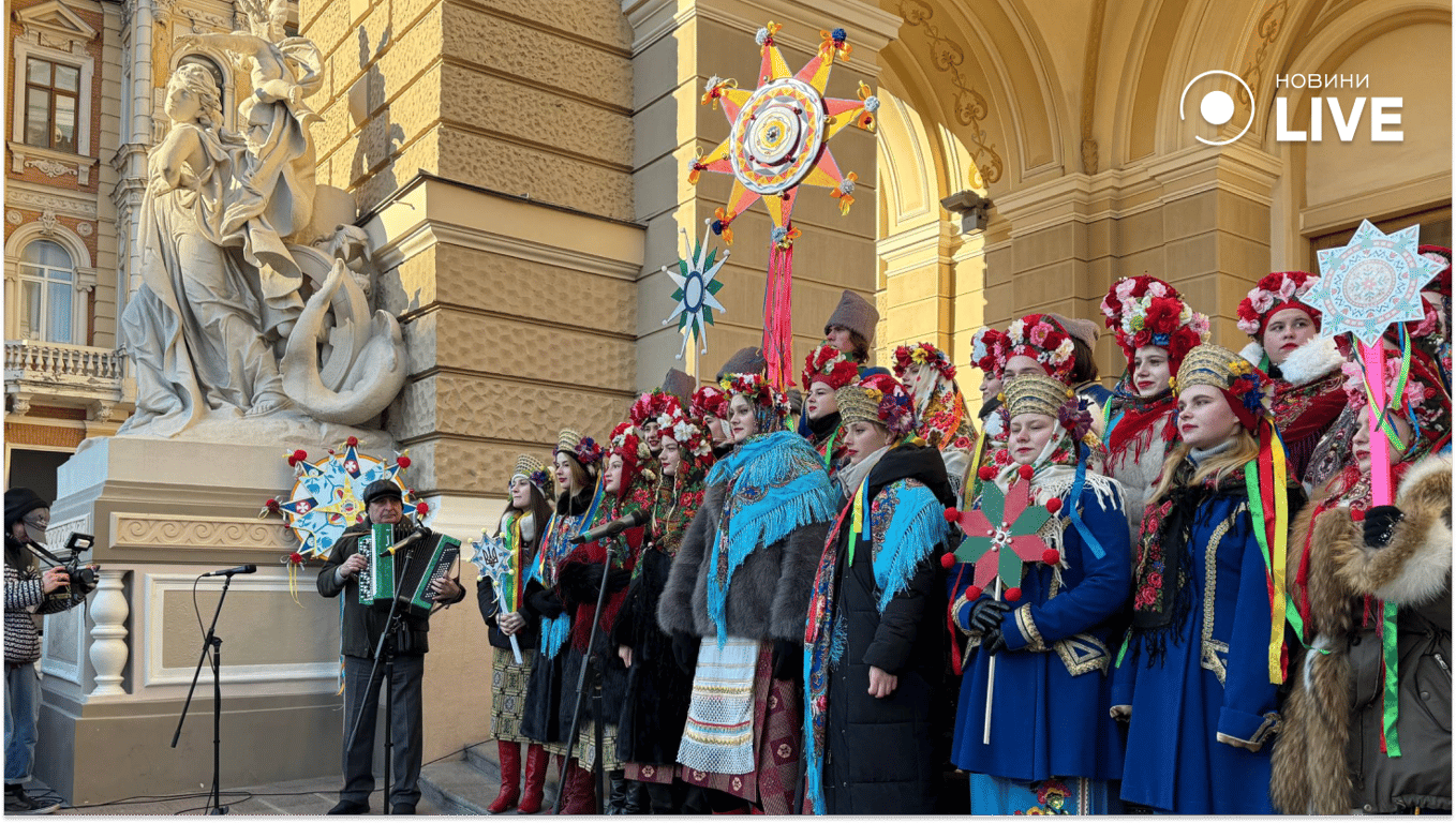 У центрі Одеси заспівали коляду
