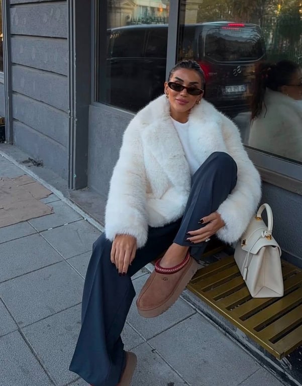 С экошубой легко можно создать интересный лук