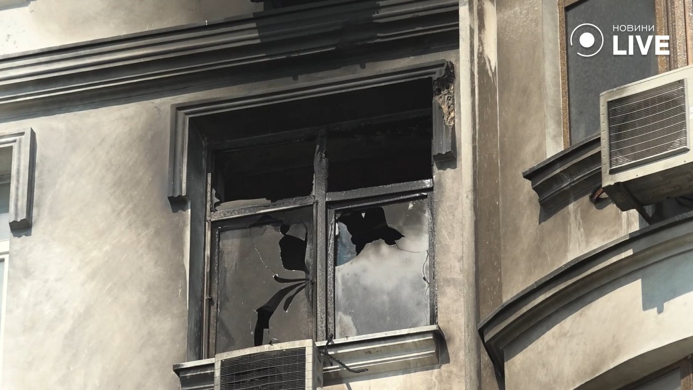 Наслідки обстрілу Одеси