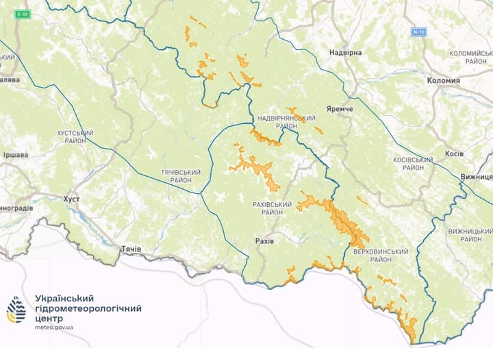 Снеголавинная опасность в Украине 9 января 2025 года