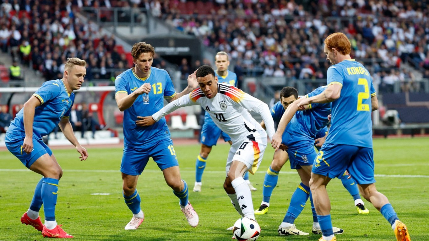 Германия — Украина — команда сыграли первый тайм