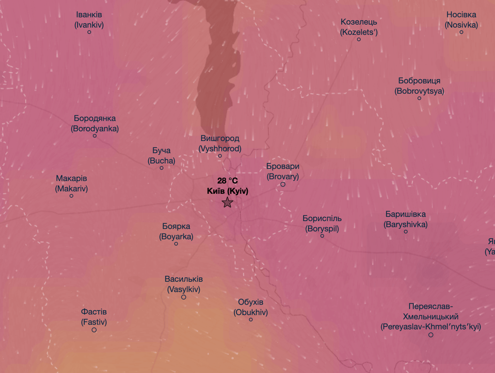 Погода у Києві 23 липня