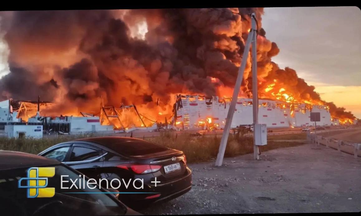 Дрони атакували Тульську область РФ: на кількох об'єктах масштабна пожежа - фото 1