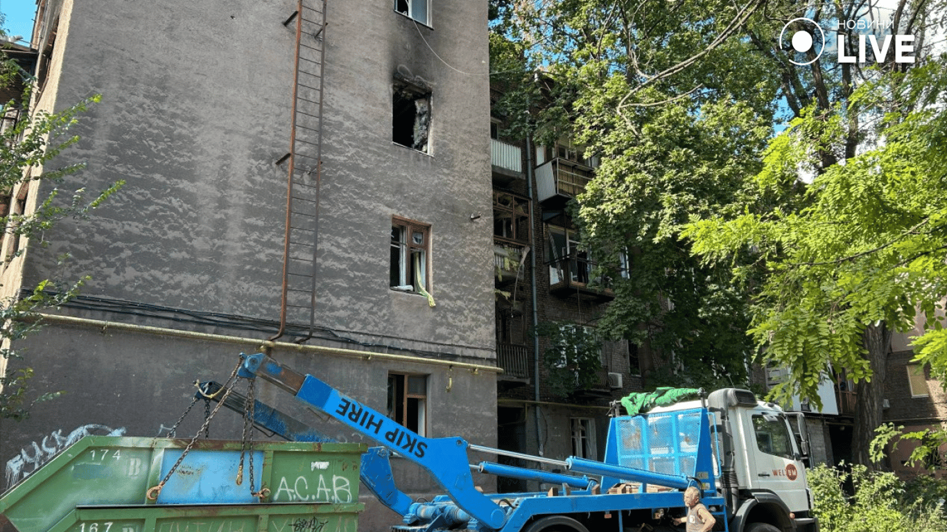 российский удар по Запорожью