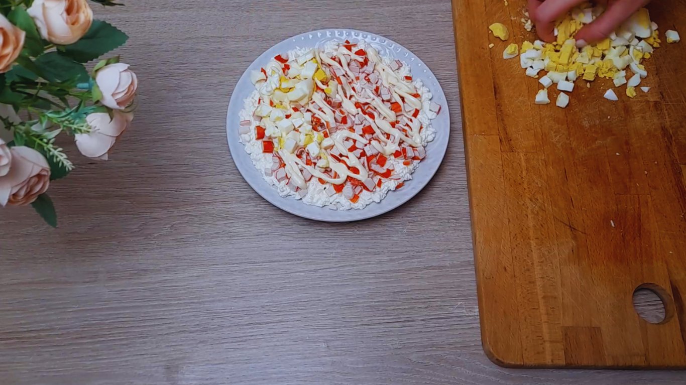 рецепт салату з крабовими паличками