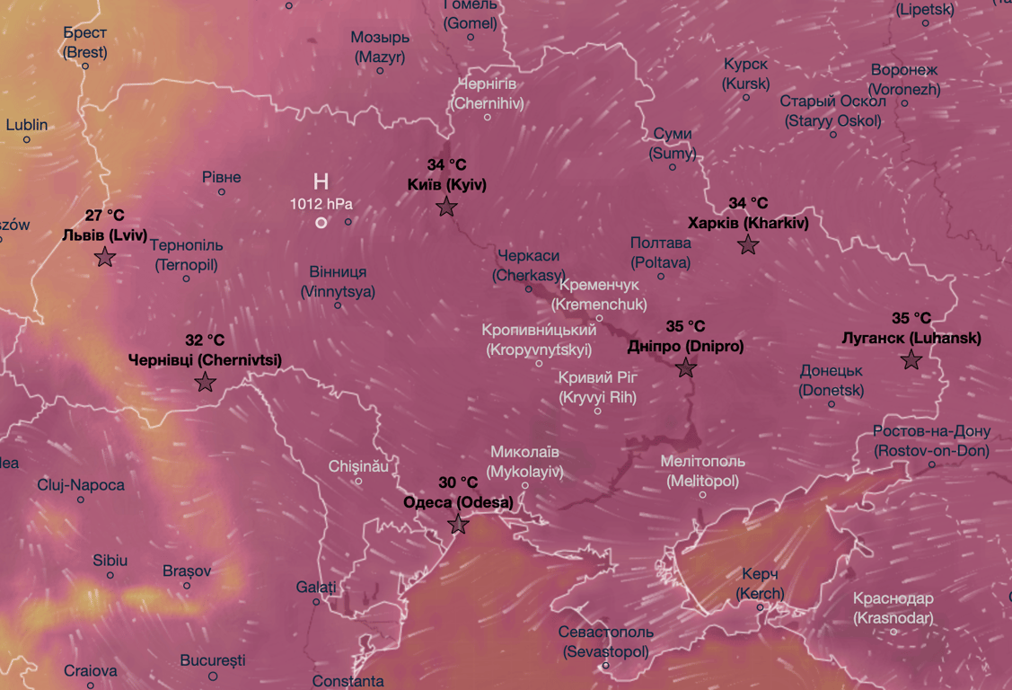 карта погоди
