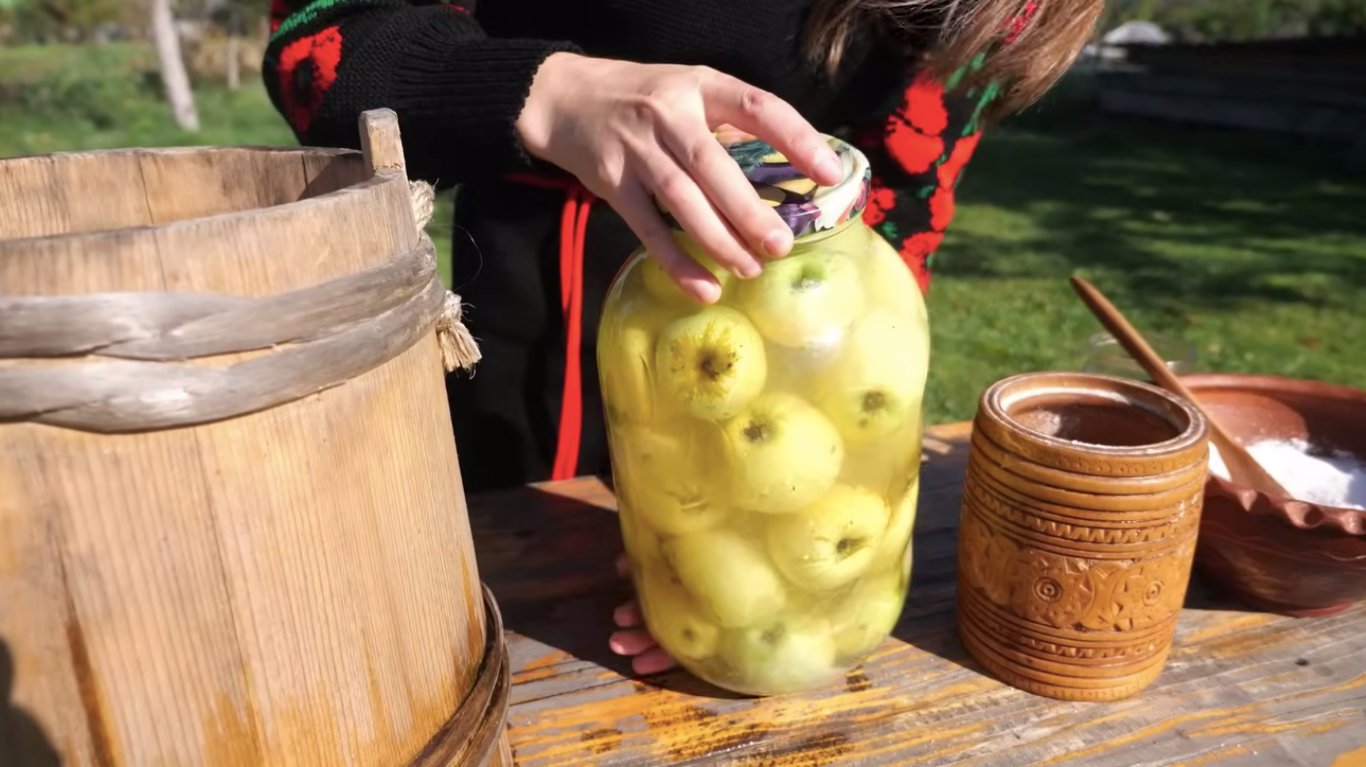 рецепт мочених яблук