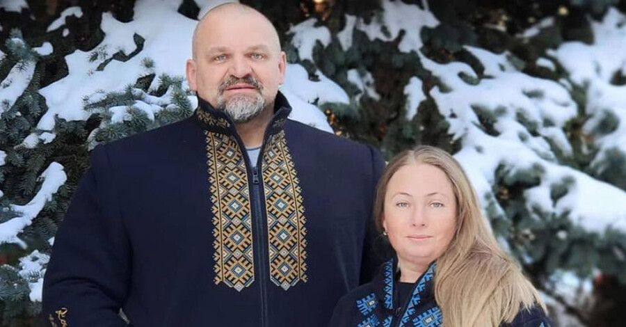 Василий Вирастюк со своей бывшей супругой Инной