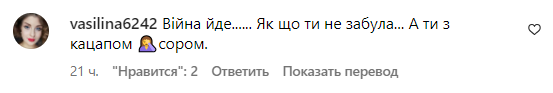 Коментарі зі сторінки Лізи Василенко
