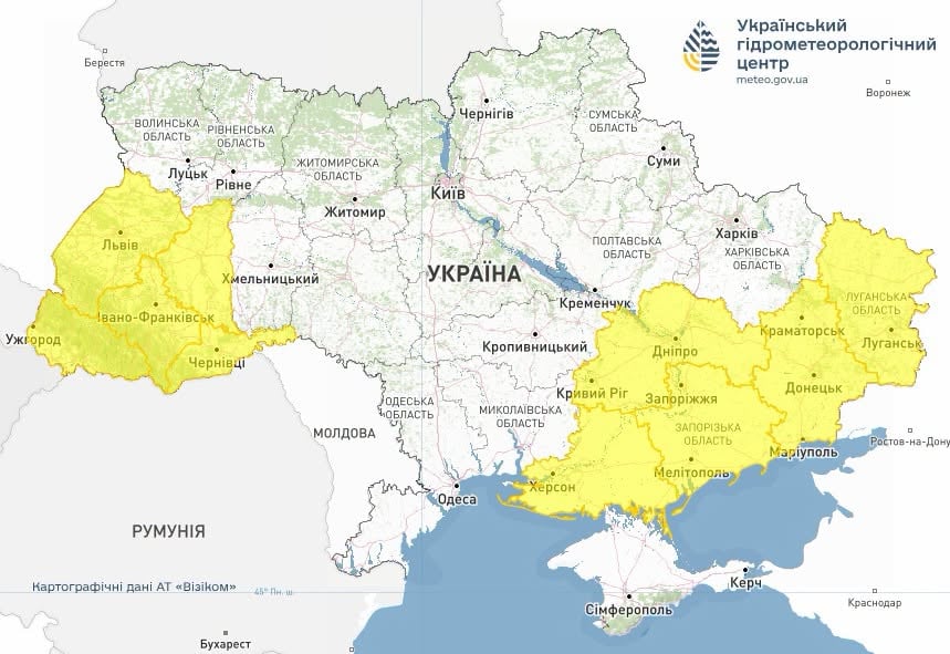 Погода в Україні 15 липня