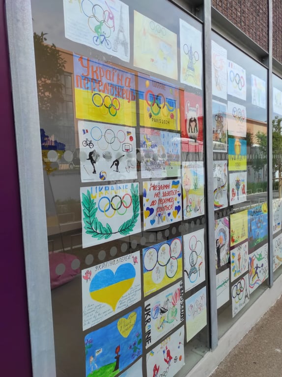 Рисунки в поддержку украинских олимпийцев