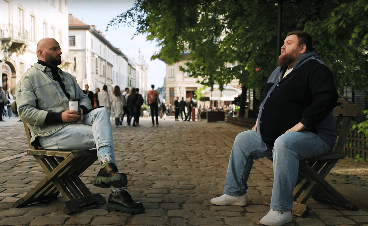 Владимир Жогло и Слава Демин на интервью