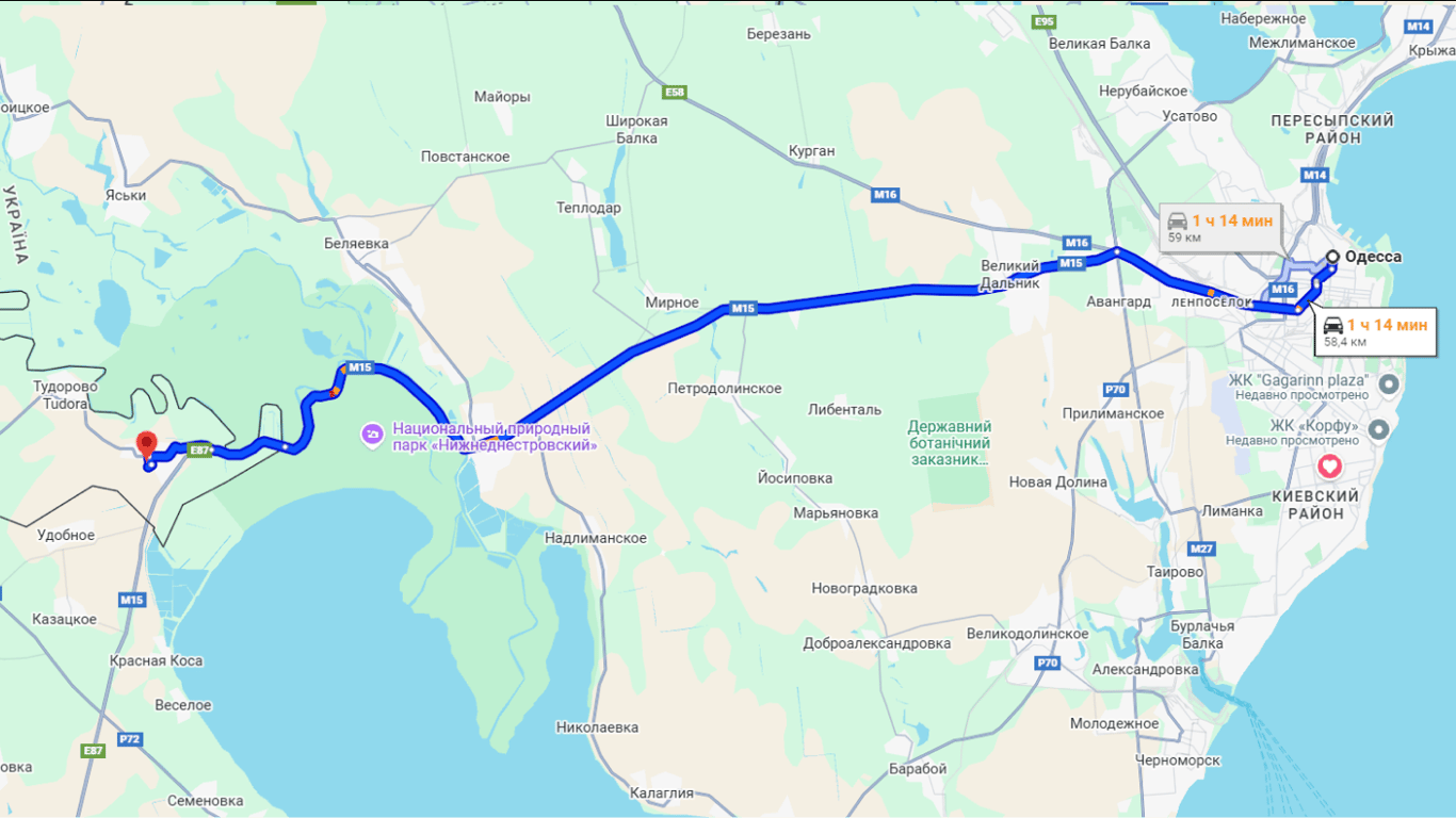 Затори до Молдови на трасі Одеса-Рені