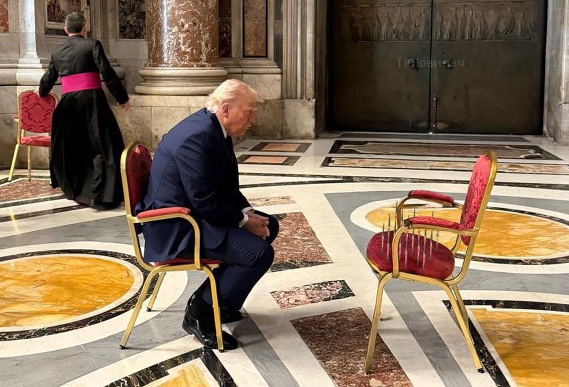 Мем про зустріч лідерів США та України