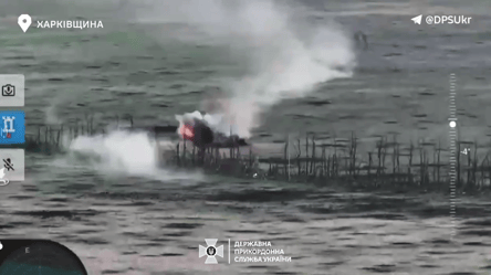 Украинские пограничники уничтожили российский танк — эффектные кадры - 285x160