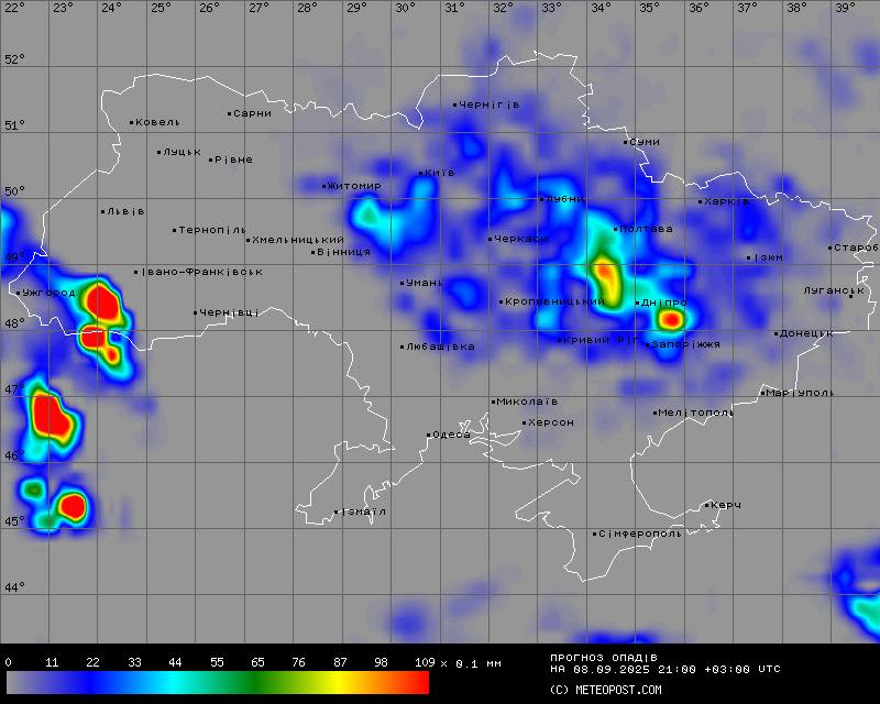 Погода 8 вересня від Діденко