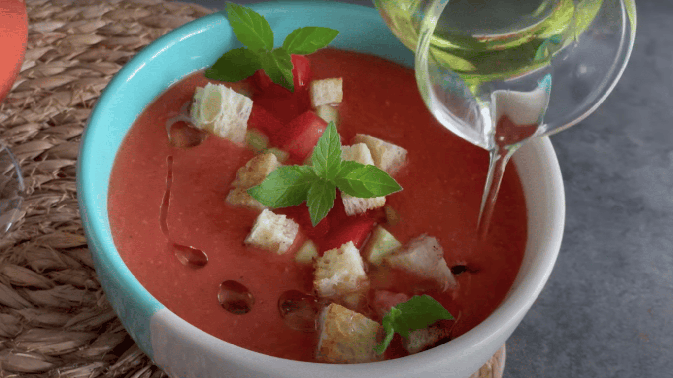 gazpacho cold tomato soup - recipe