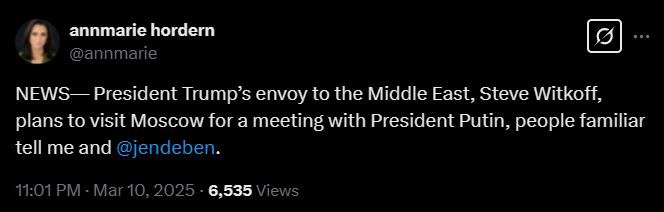 Спецпредставник Трампа летить до Москви — з ким зустрінеться - фото 1