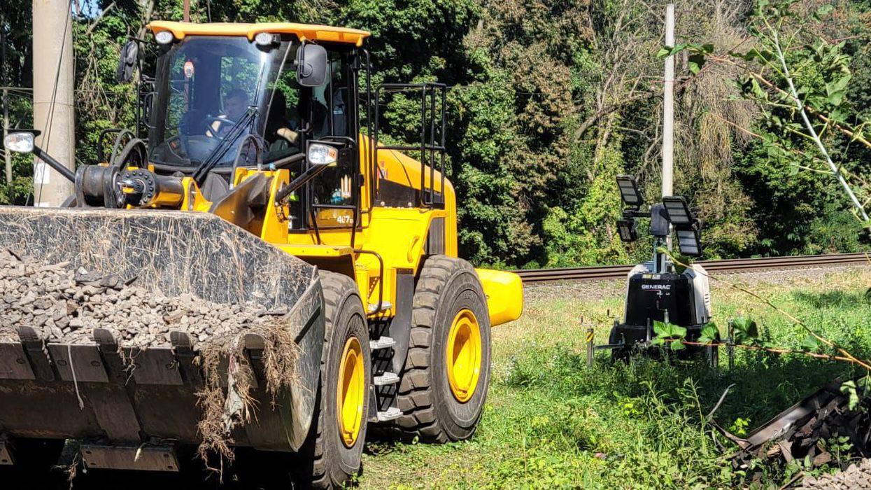 Вибух на залізниці в Київській області 14 вересня