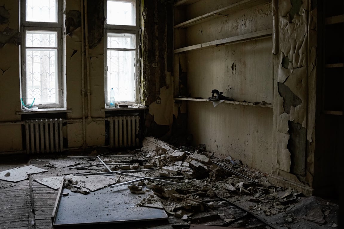 Наслідки пожежі в гімназії