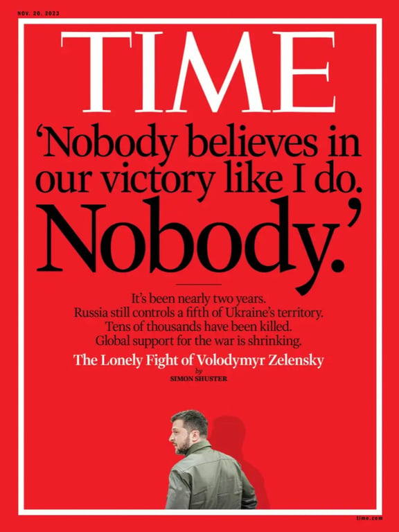 Президент Зеленський на обкладинці Times