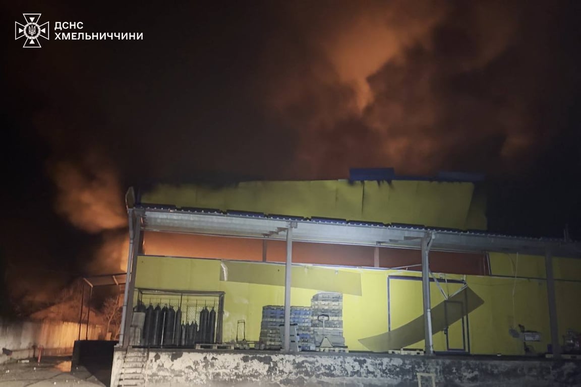 На Хмельниччині зафіксовано влучання під час атаки РФ