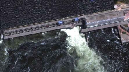 В сети появились спутниковые снимки повреждений после подрыва Каховской ГЭС - 285x160