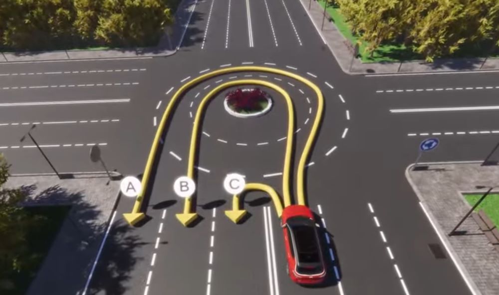 Ошибается 67% водителей - по какой траектории разрешено развернуться - фото 1
