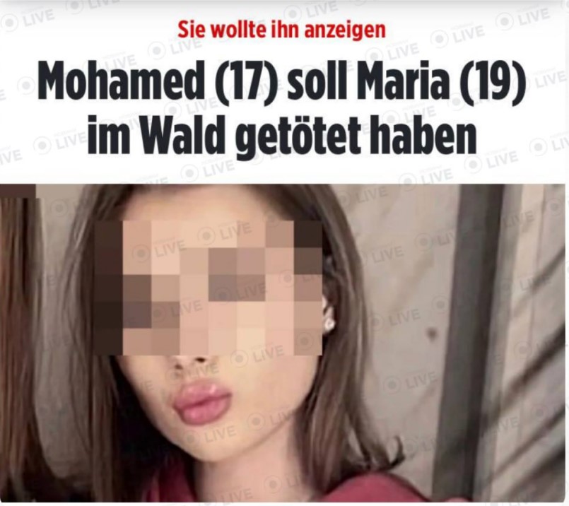 Статья Bild с материалом об убитой в Германии украинке от 17 марта 2026 года