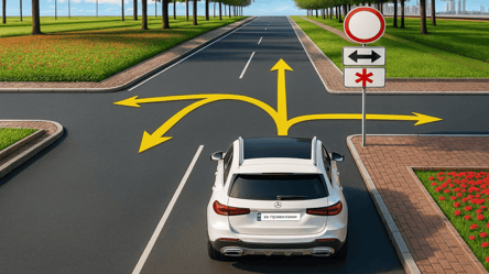 Складний тест ПДР — куди дозволений рух авто - 290x166