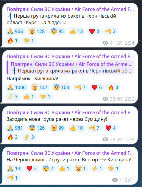 Массовая ракетная атака на Украину ночью 8 июля