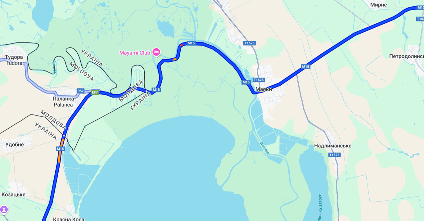 Ситуація на трасі Одеса-Рені — чи є черги на кордоні з Молдовою - фото 1