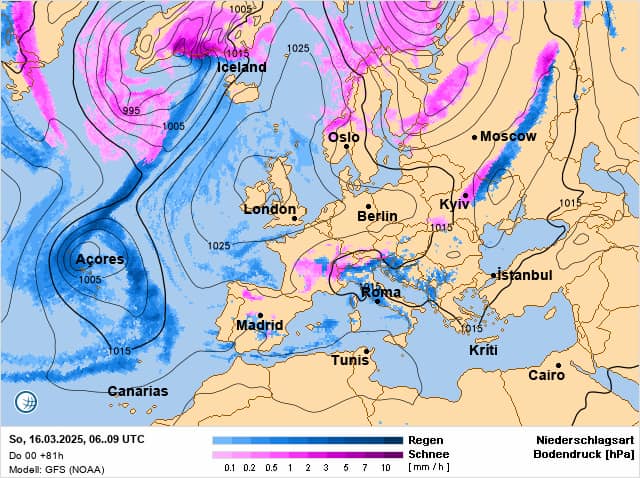 Прогноз погоди в Україні на 14 березня