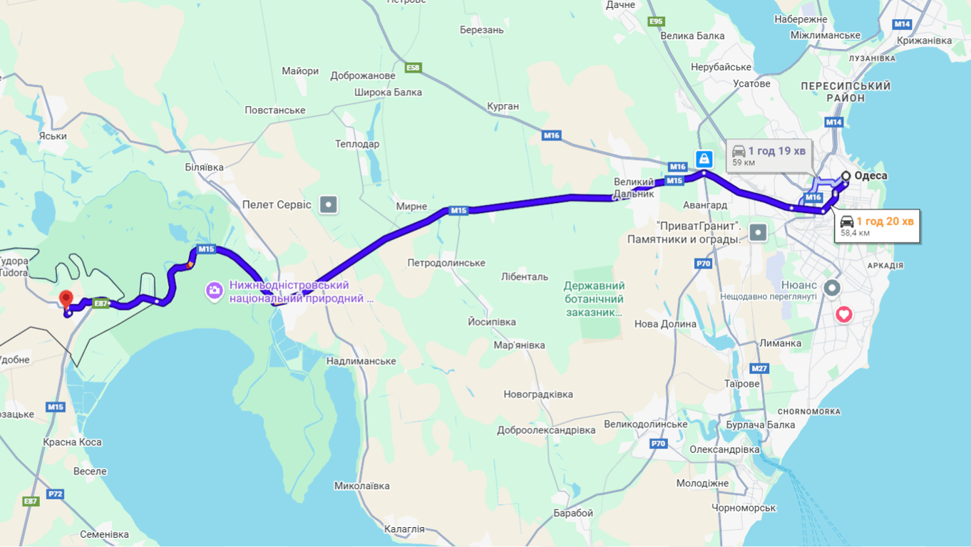 Затори на трасі Одеса-Рені