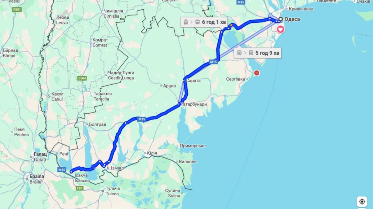 Затори на трасі Одеса-Рені