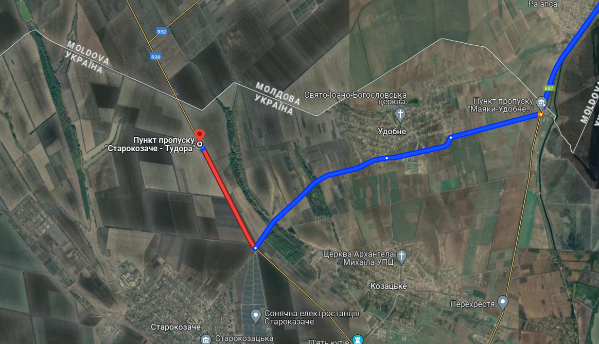 Очереди на КПП "Староказачье — Тудора" 21 июля вечер