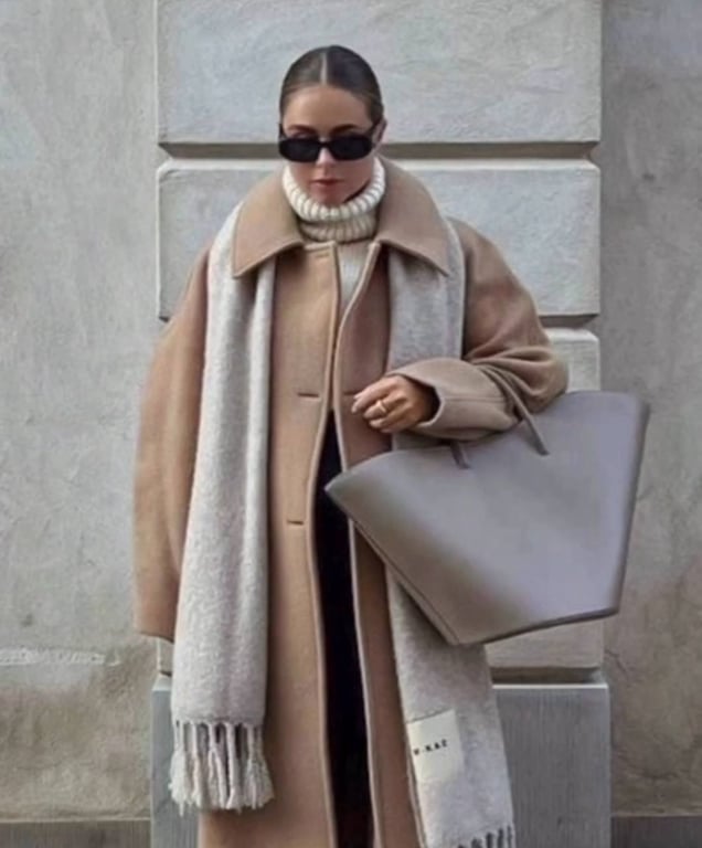 Довгі шарфи мають легкий вигляд цього сезону