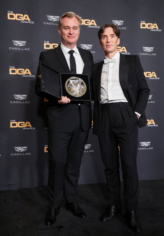 Режисер "Оппенгеймера" Крістофер Глан та актор Кілліан Мерфі. Фото: Reuters