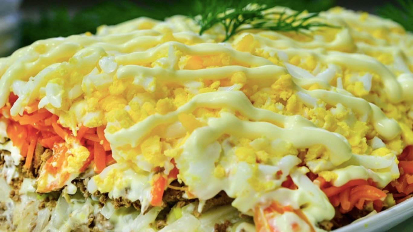 салат з печінкою на Великдень, потрібно всього чотири інгредієнти