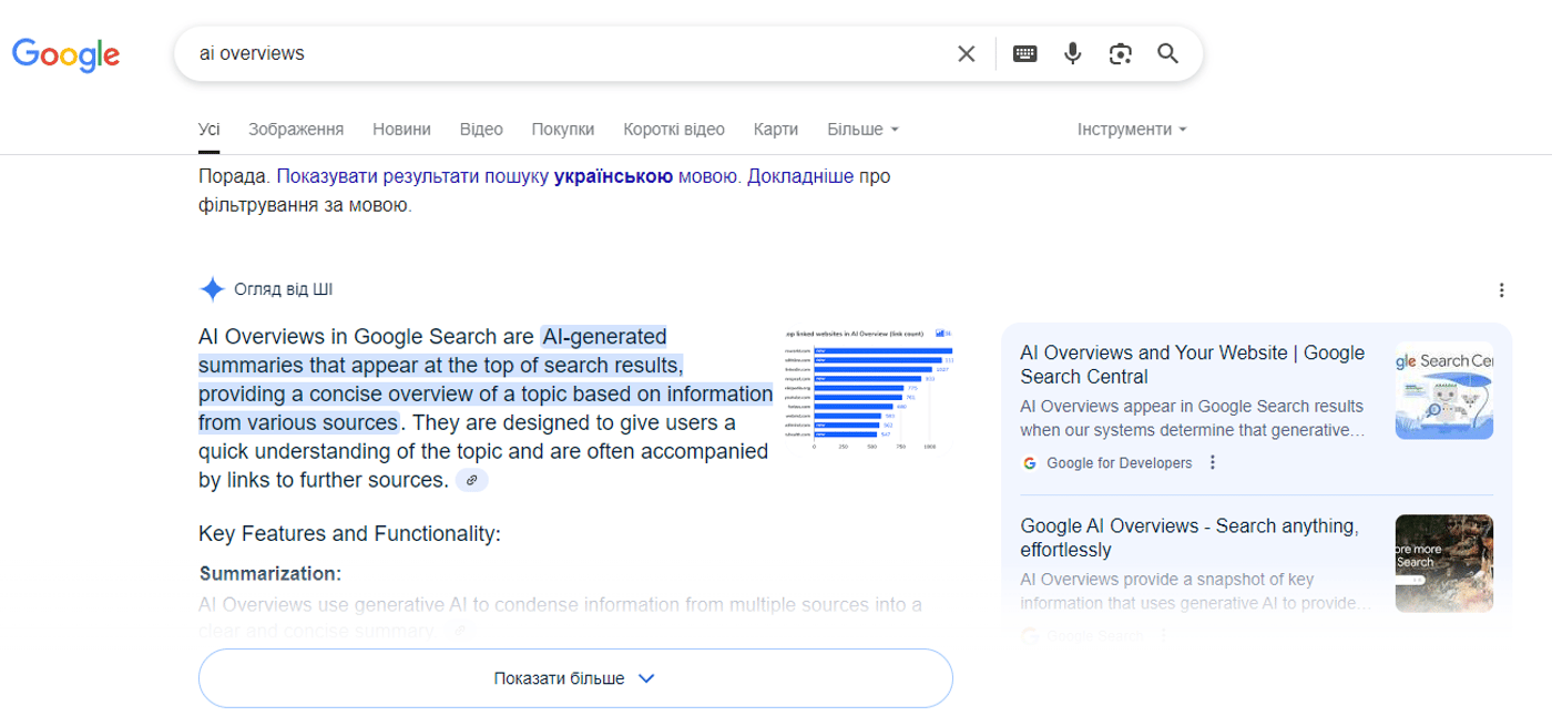 ИИ-поиск от Google