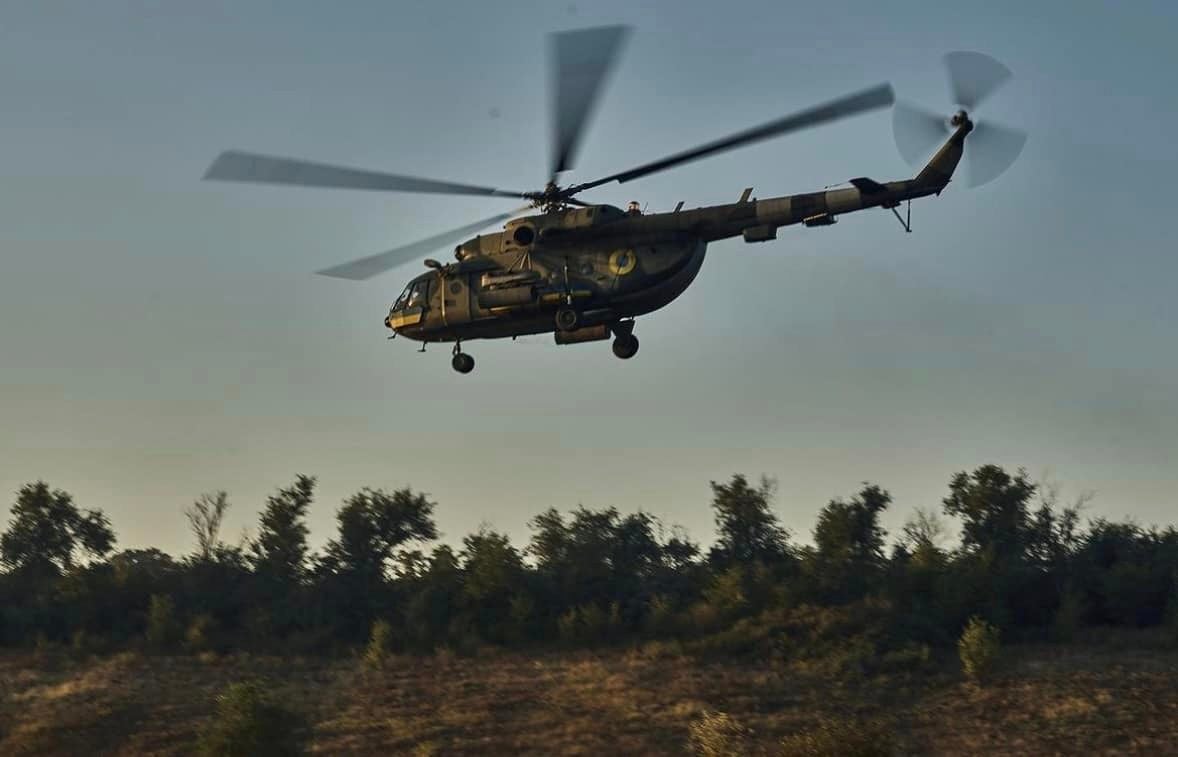 Вертолет украинских военных
