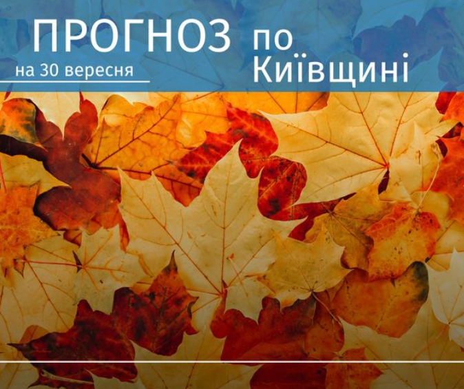 Прогноз погоди на Київщині