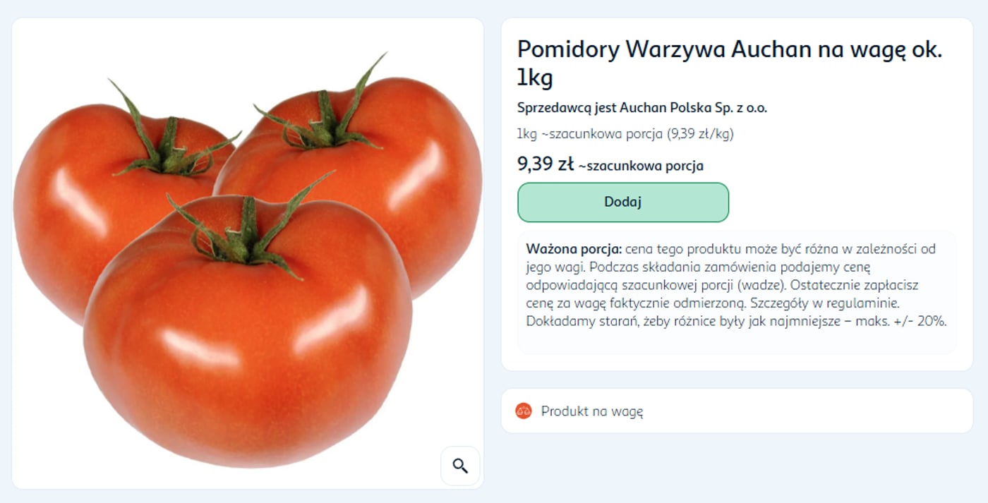 Ціни на помідори  у Польщі