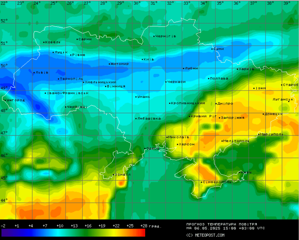 Погода в Україні 6 травня
