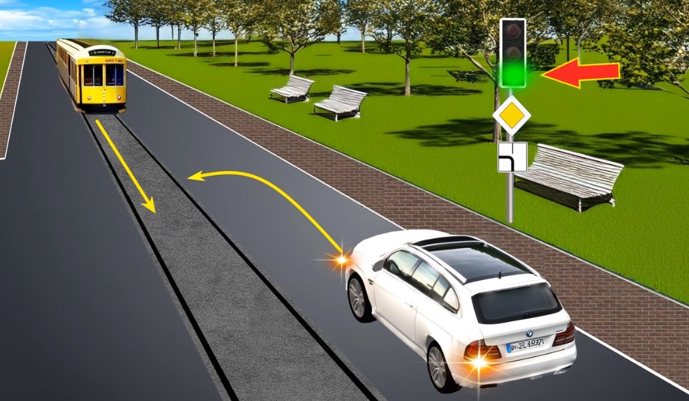 Поширена помилка серед водіїв — як на перехресті роз'їдуться трамвай та авто - фото 1