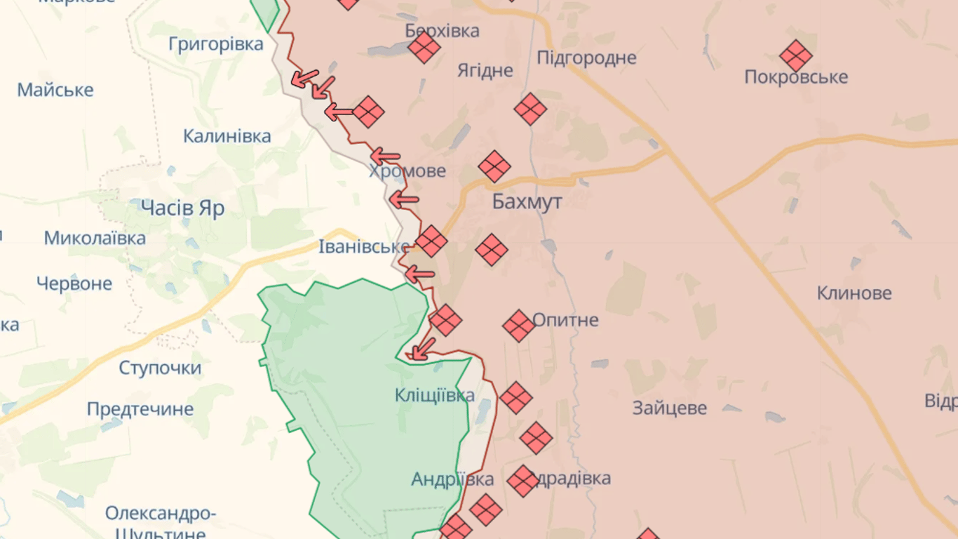 Актуальные онлайн-карты боевых действий в Украине — какая ситуация на  фронте сегодня. Читайте на UKR.NET