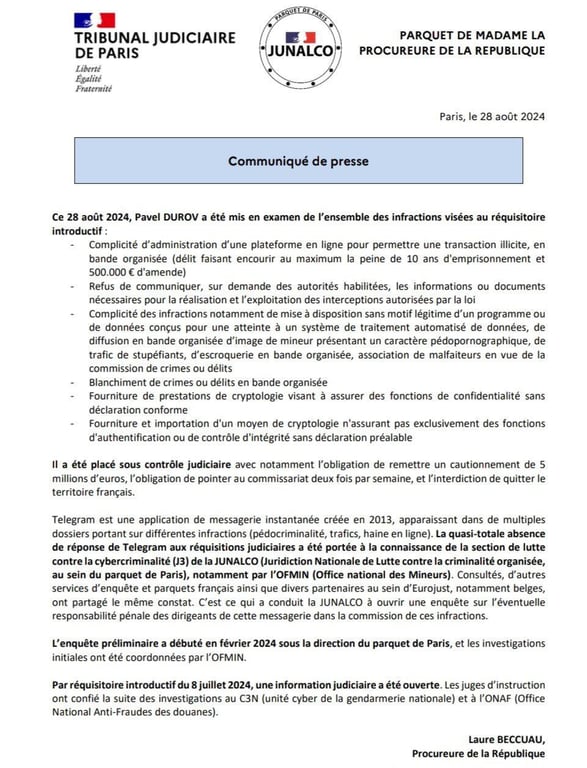 Основателя Telegram Дурова выпустили под залог — о какой сумме идет речь - фото 1